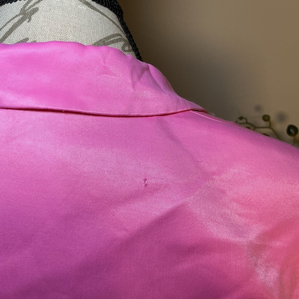 Zara Pink Cropped Blazer with Tie Detail - Picture 8 of 9